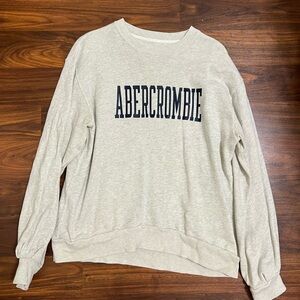 Abercrombie & Fitch Cream Crewneck Sweater